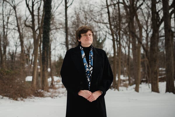 Katalin Kariko at her home in Jenkintown, Pa., in February. Dr. Kariko’s early research into mRNA eventually led to development of the Moderna and Pfizer-BioNTech vaccines.